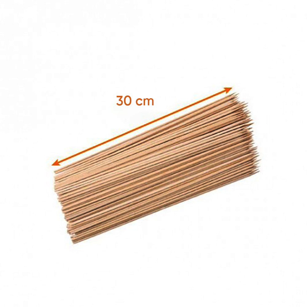 Pique à brochette en bambou biodégradable 180mm
