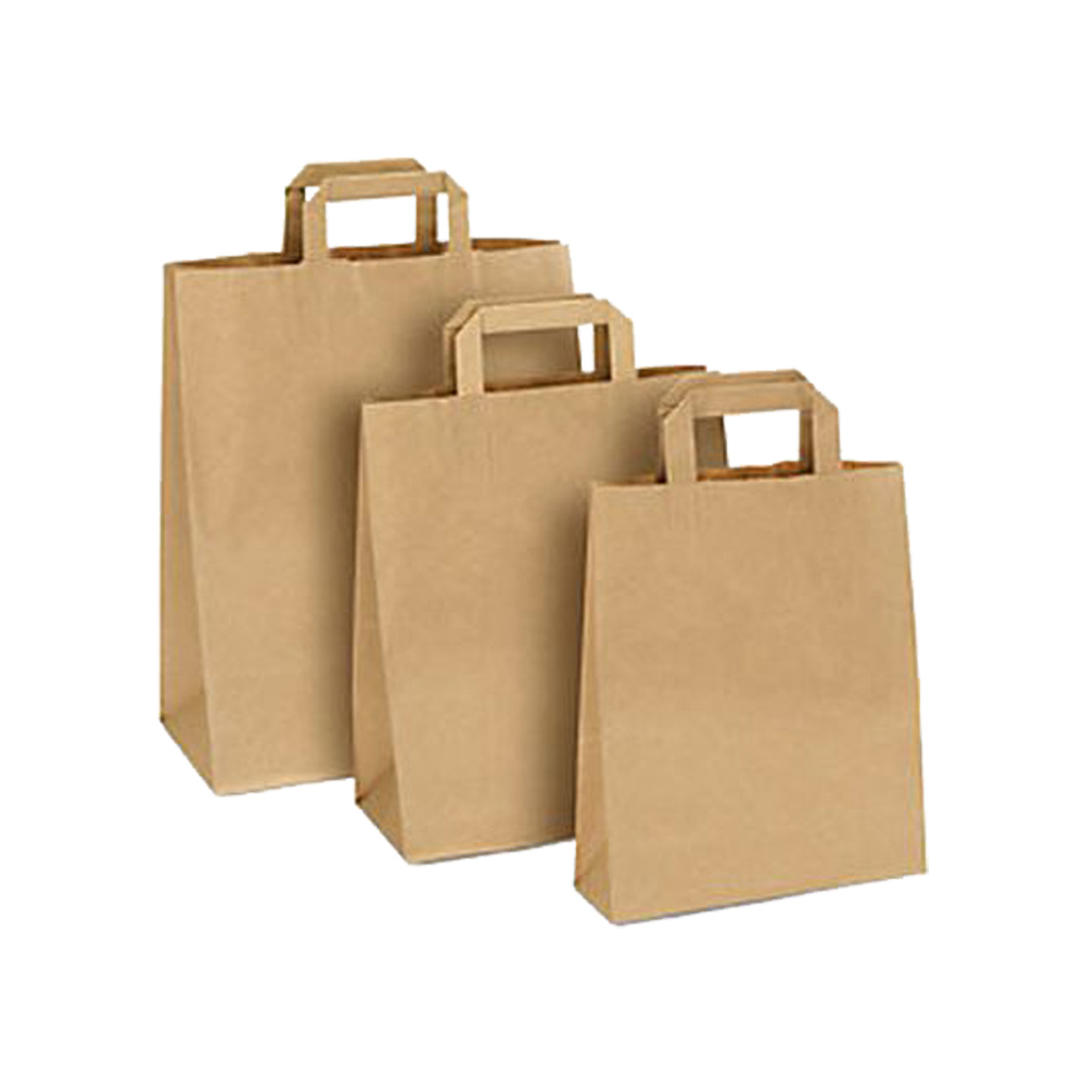 Sac cabas en papier kraft brun 26x14x30 cm