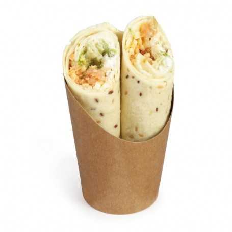 Pot wrap kraft brun 5.5 oz pelliculage intérieur