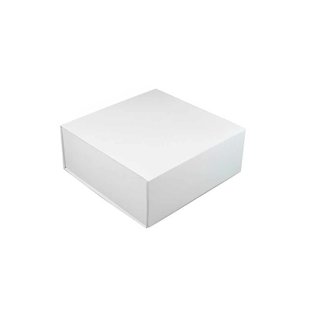Boîte pâtissière blanche en carton 26x26x10 cm