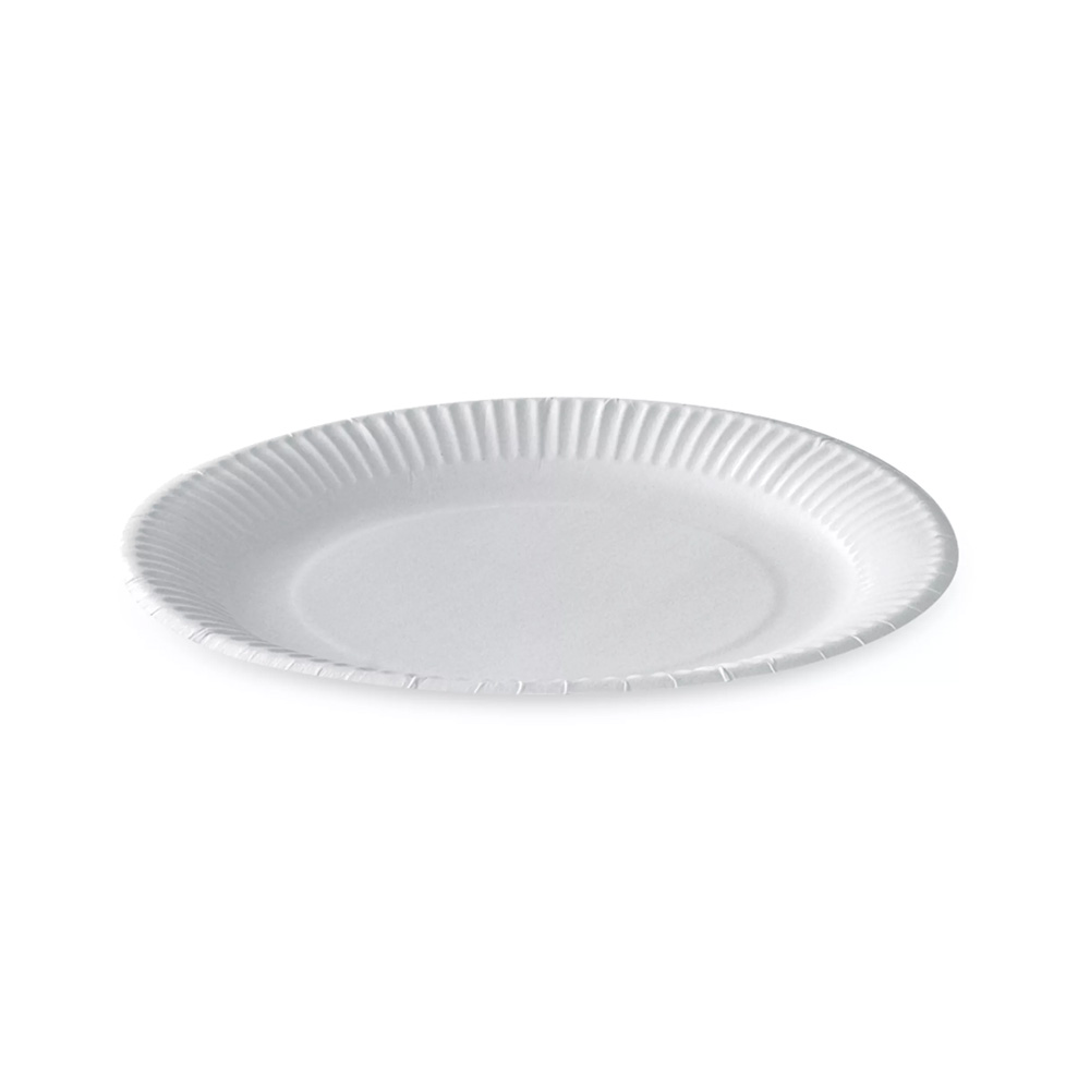 Assiette blanche en carton 230 mm