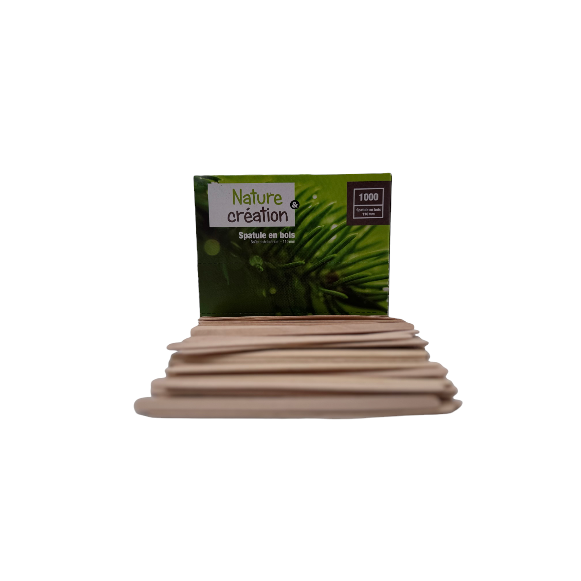 Mélangeur de Café en Bois Naturel Longueur 11 cm  Boîte Distributrice